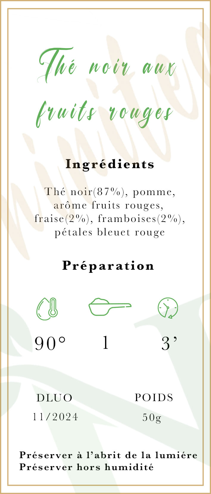 Thé noir aux fruits rouges – Image 2