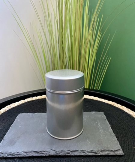 Boites ronde avec double couvercle argent