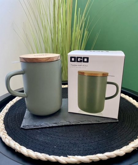 Tisanière juliet en grès amande