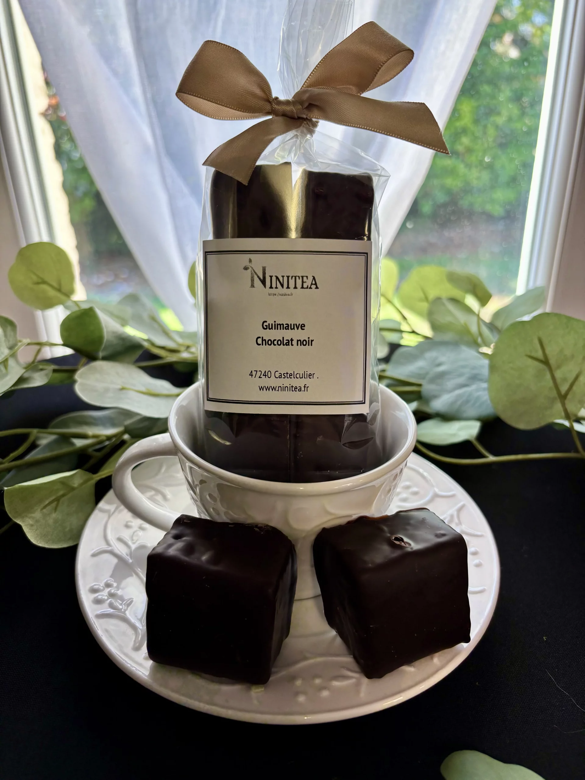 Guimauve enrobé de chocolat noir