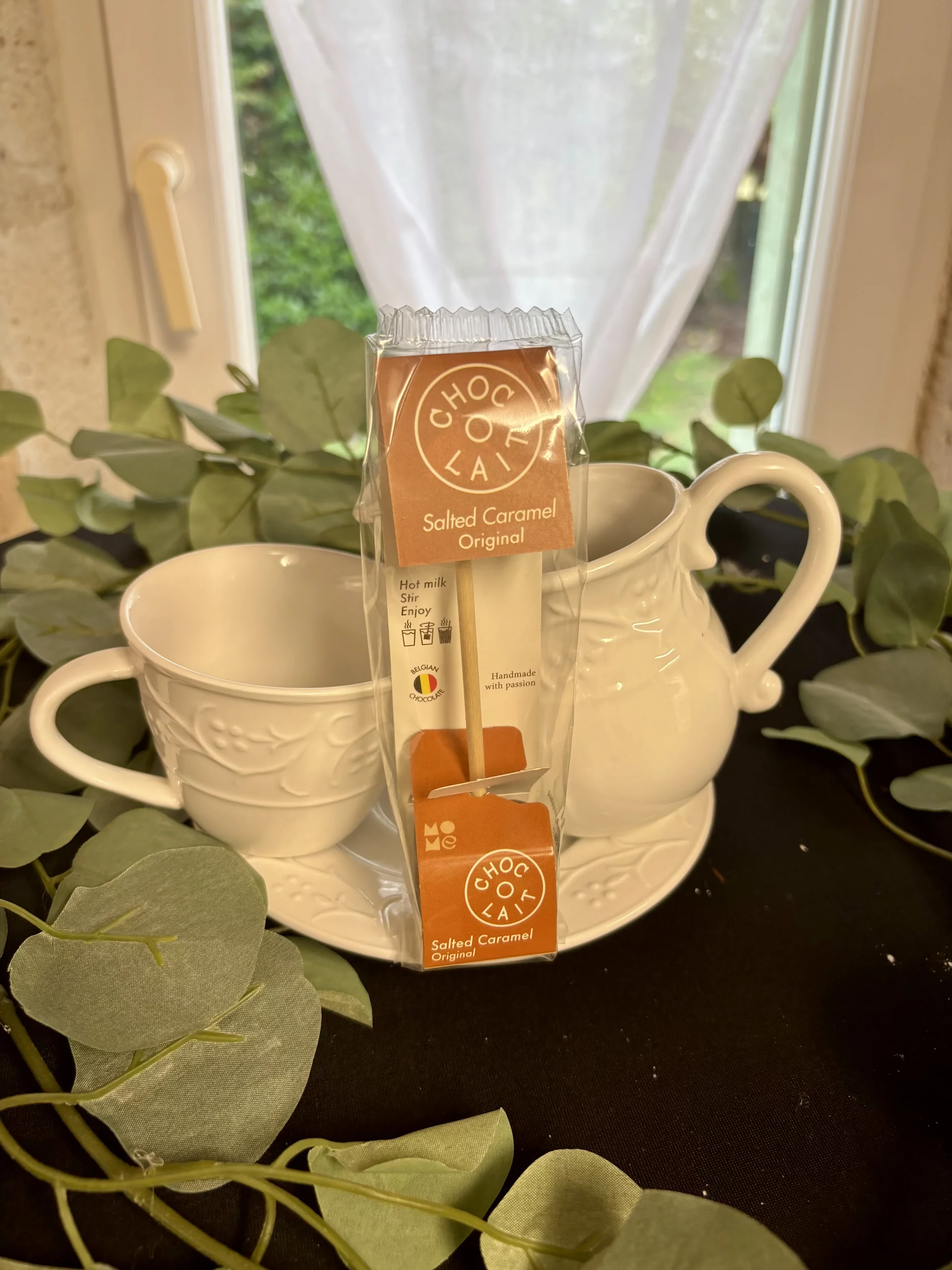 Sucette Chocolat au lait avec ganache caramel beurre salé