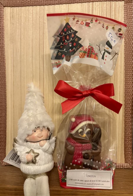 Bonhomme de neige en chocolat